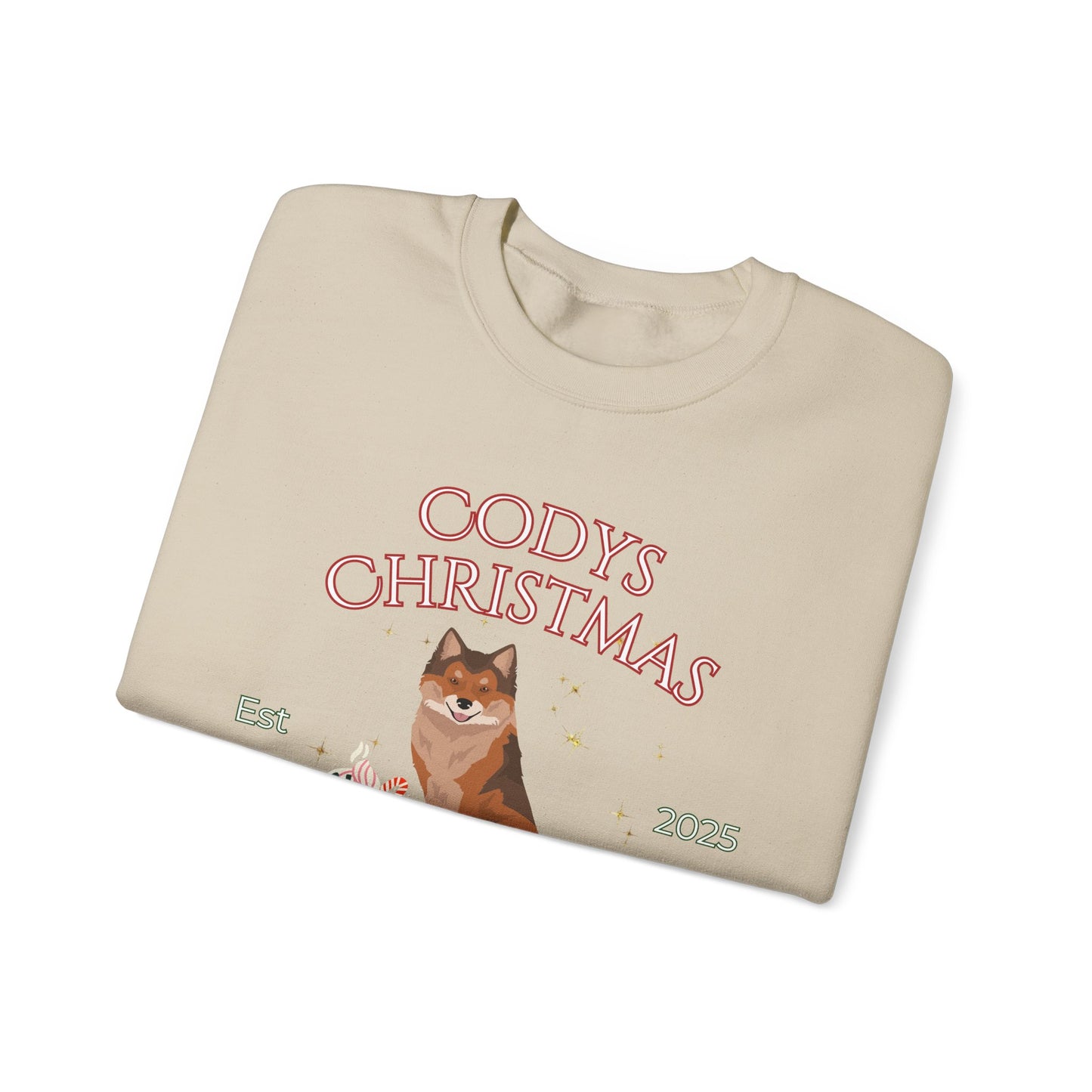 Nenets Herding Laika Dog Christmas Social Club Unisex Heavy Blend Crewneck Sweatshirt Custom Name