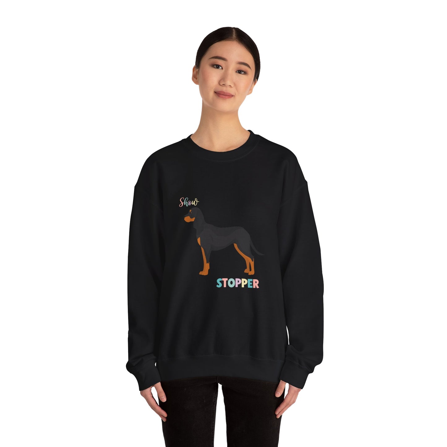 Black and Tan Coonhound Dog Unisex Heavy Blend Crewneck Sweatshirt