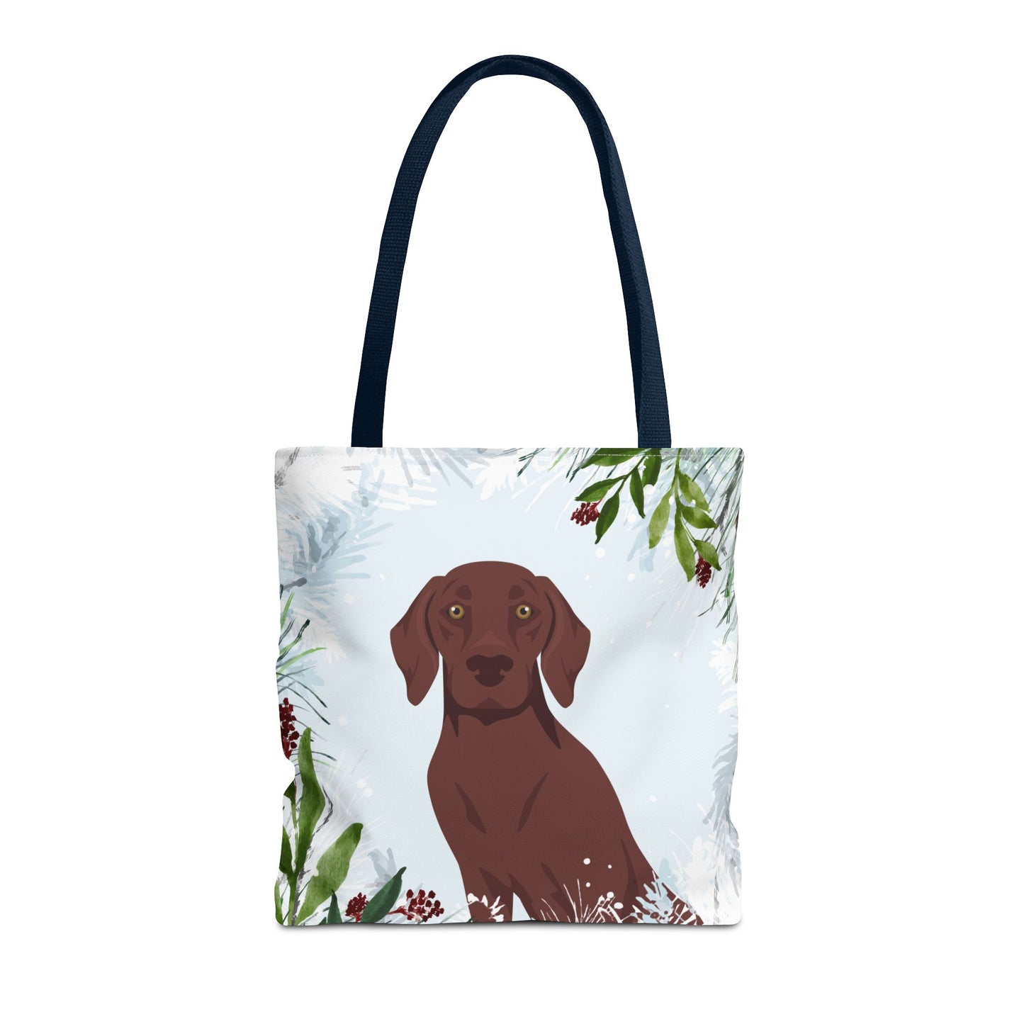 German Shorthaired Pointer Dog Christmas Holiday Tote Bag 16x16
