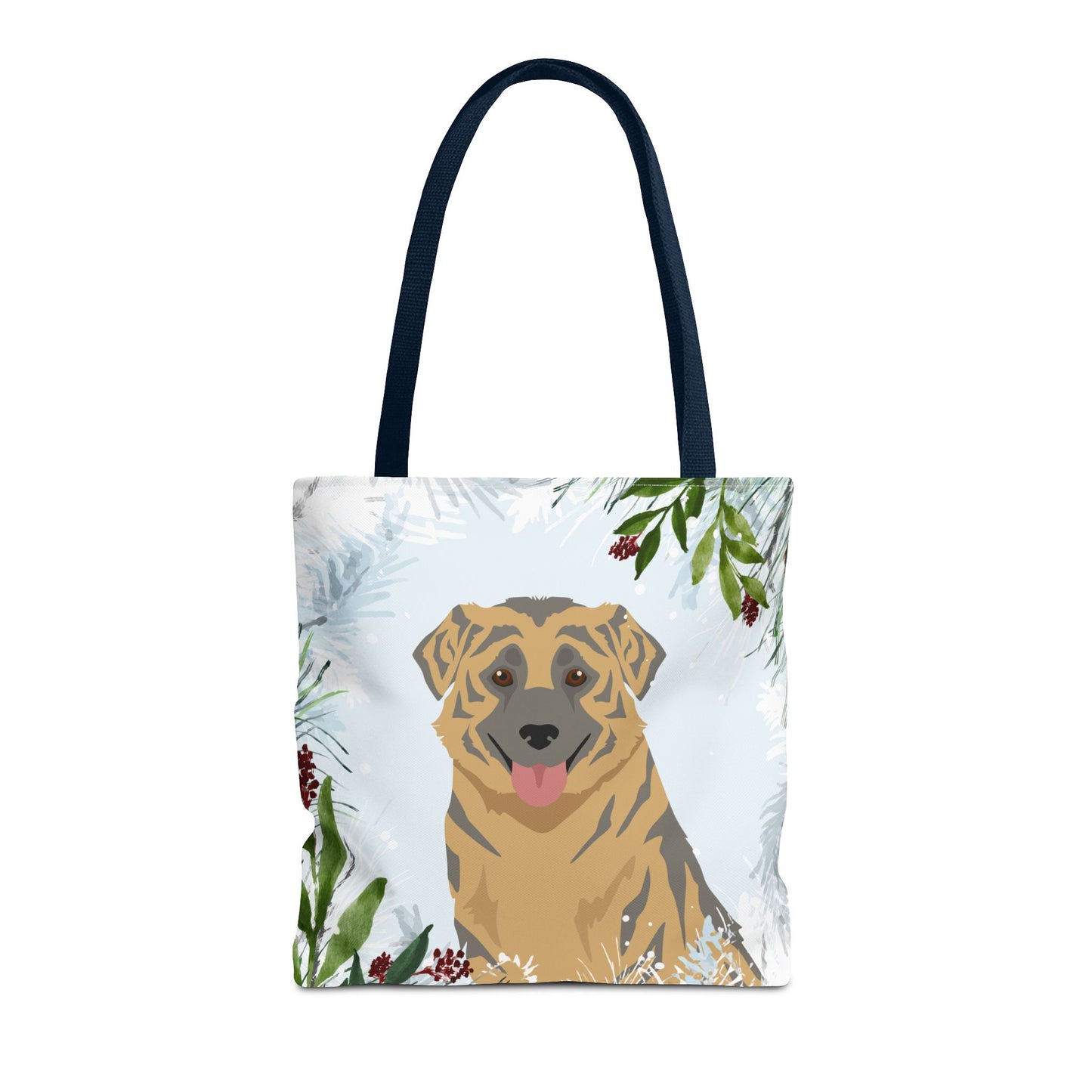 Aidi Dog Christmas Holiday Tote Bag 16x16