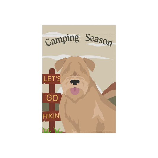 Soft Coated Wheaten Terrier Dog Camping Garden Flag
