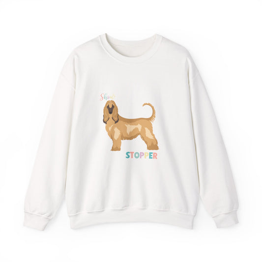 Afghan Hound Dog Unisex Heavy Blend Crewneck Sweatshirt