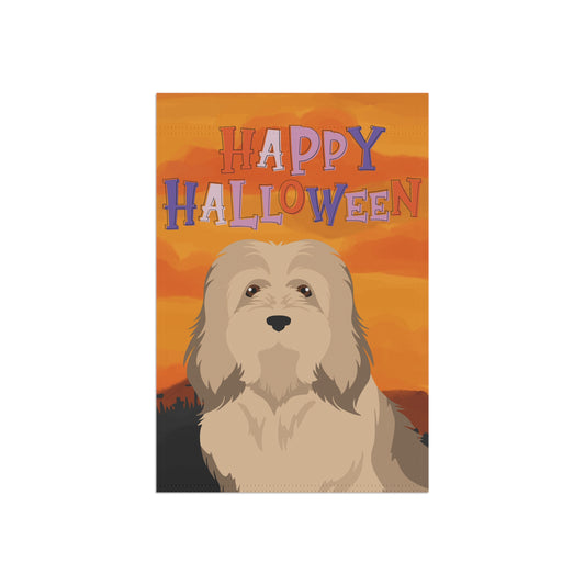 Havanese Dog Halloween Garden Flag