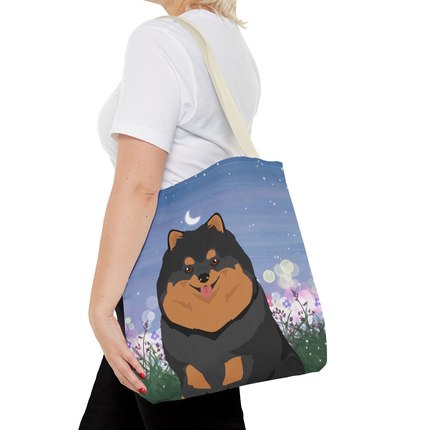 Pomeranian Dog Tote Bag 16x16