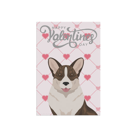 Cardigan Welsh Corgi Dog Valentines Day Garden Flag