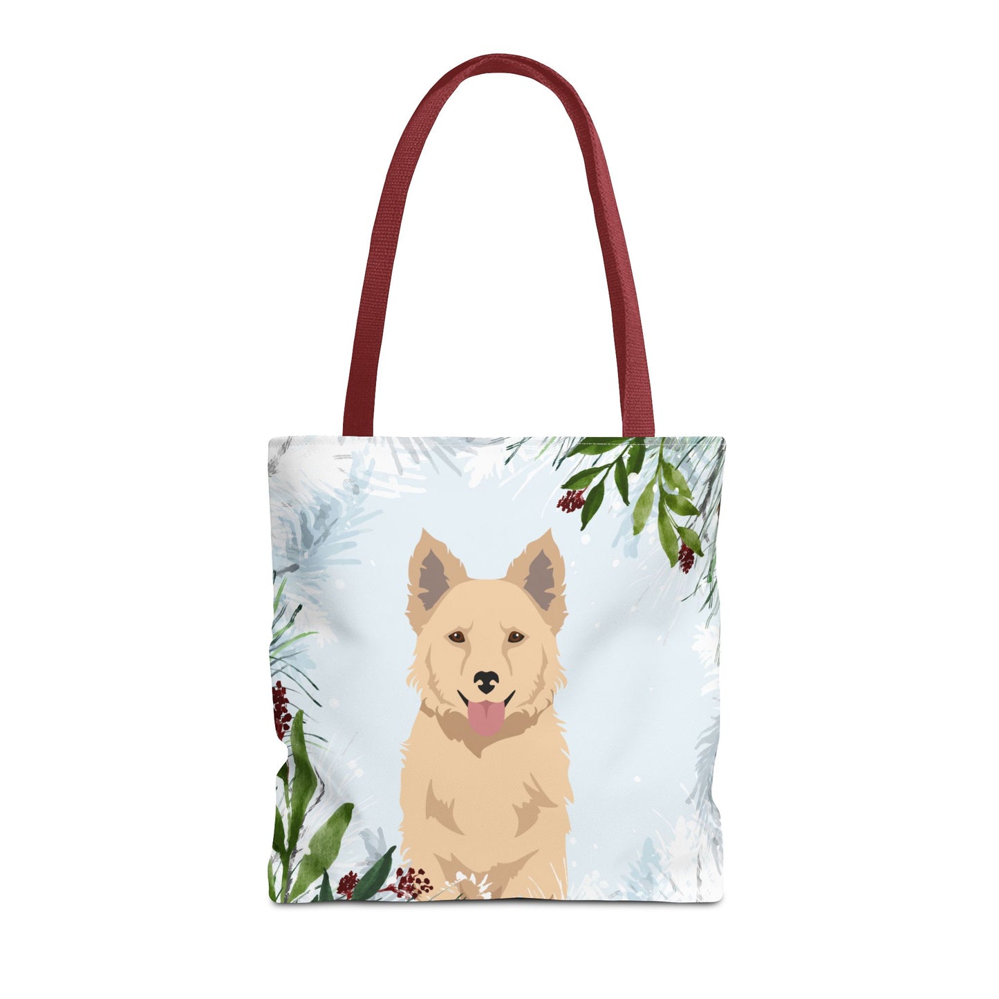 Mudi Dog Christmas Holiday Tote Bag 16x16