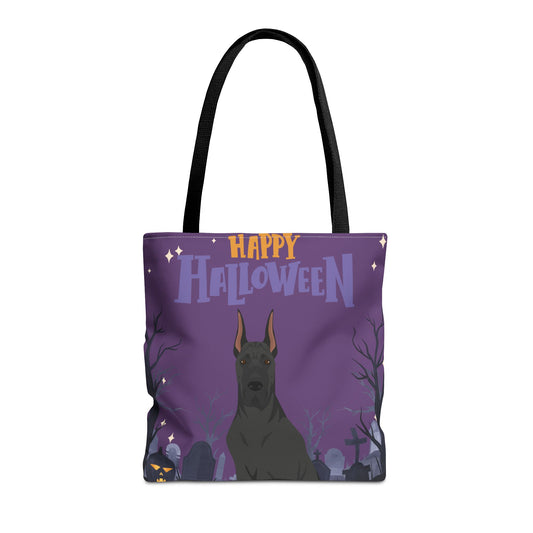 Great Dane Dog Happy Halloween Tote Bag 16x16