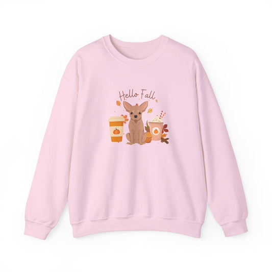 Chihuahua Dog Fall Unisex Heavy Blend Crewneck Sweatshirt