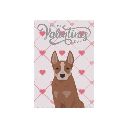Australian Cattle Dog Valentines Day Garden Flag