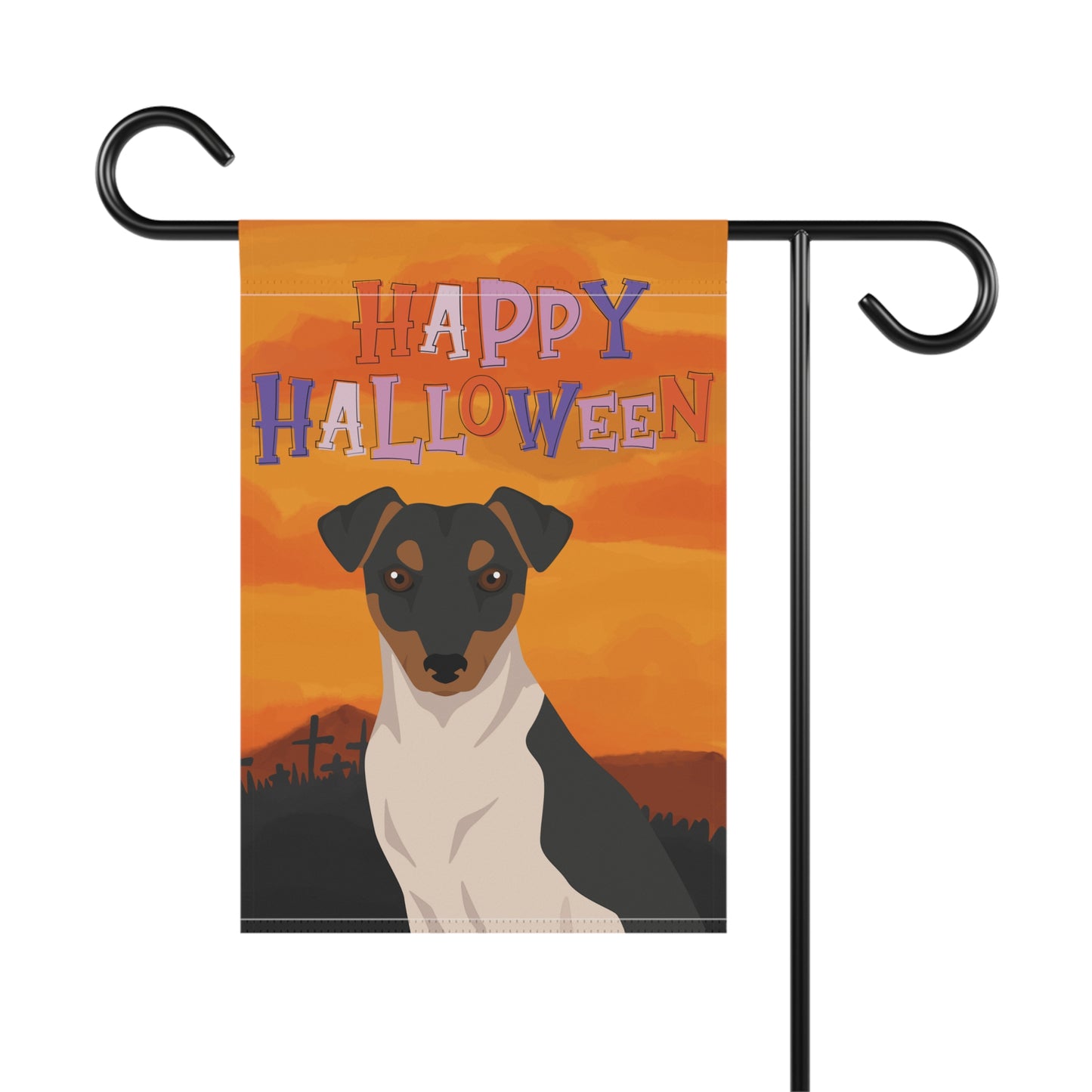 Brazilian Terrier Dog Halloween Garden Flag