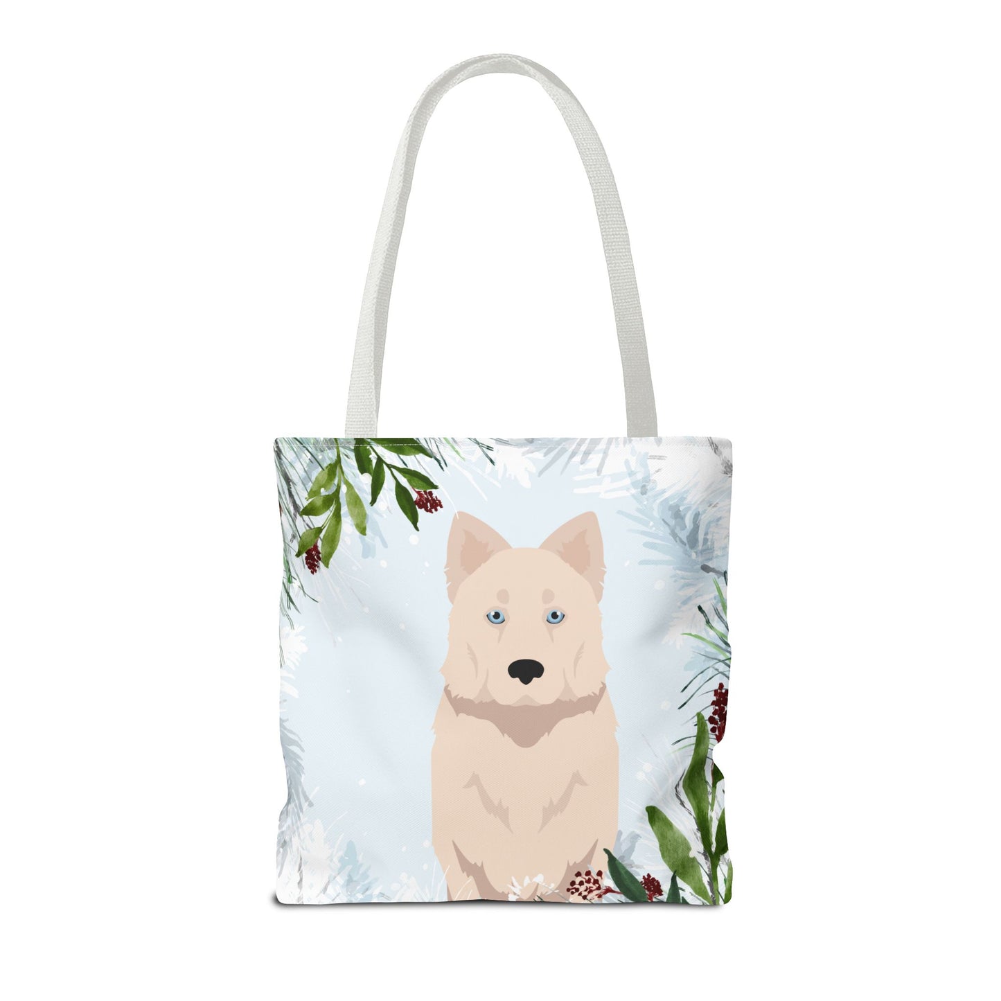 Yakutian Laika Dog Christmas Holiday Tote Bag 16x16