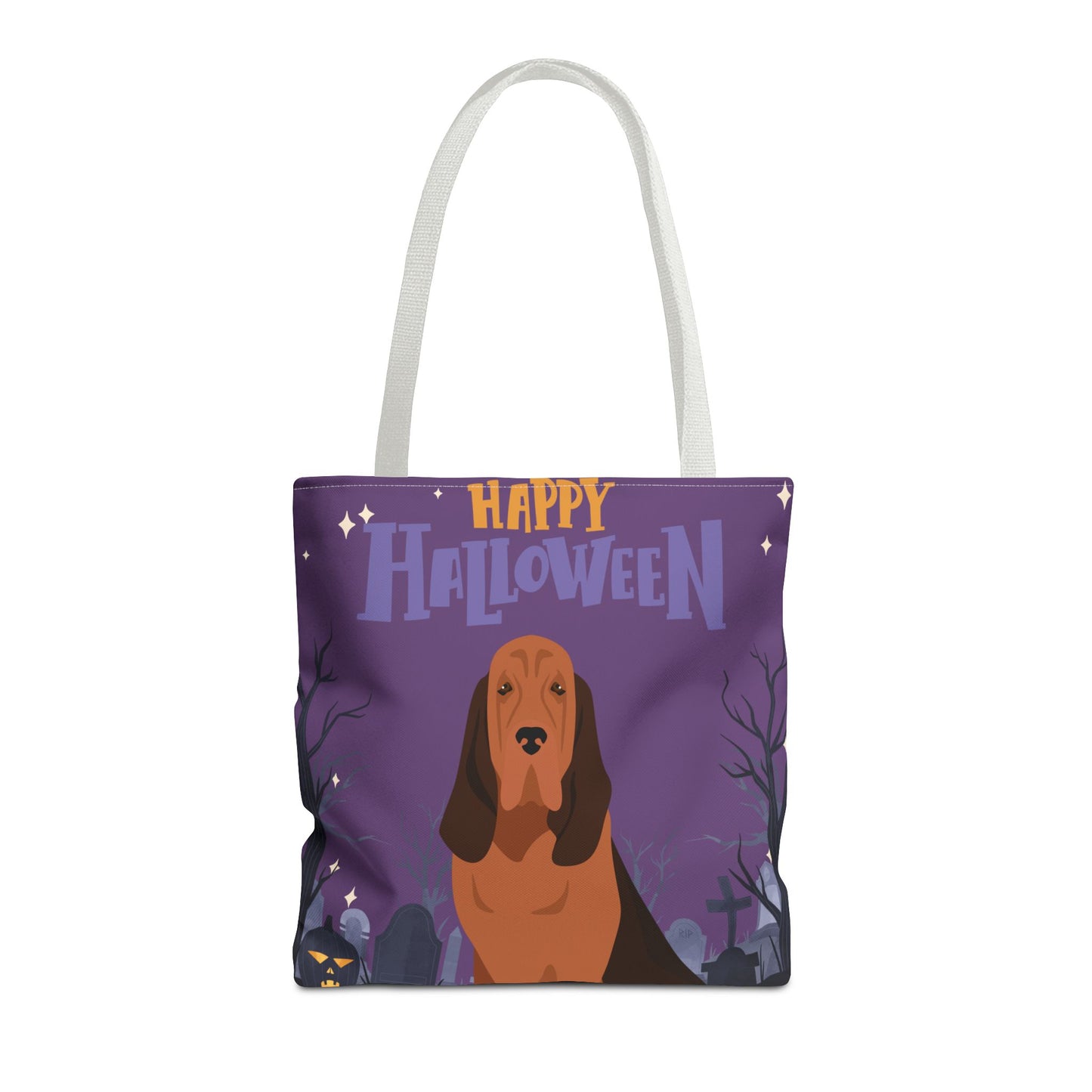 Bloodhound Dog Happy Halloween Tote Bag 16x16