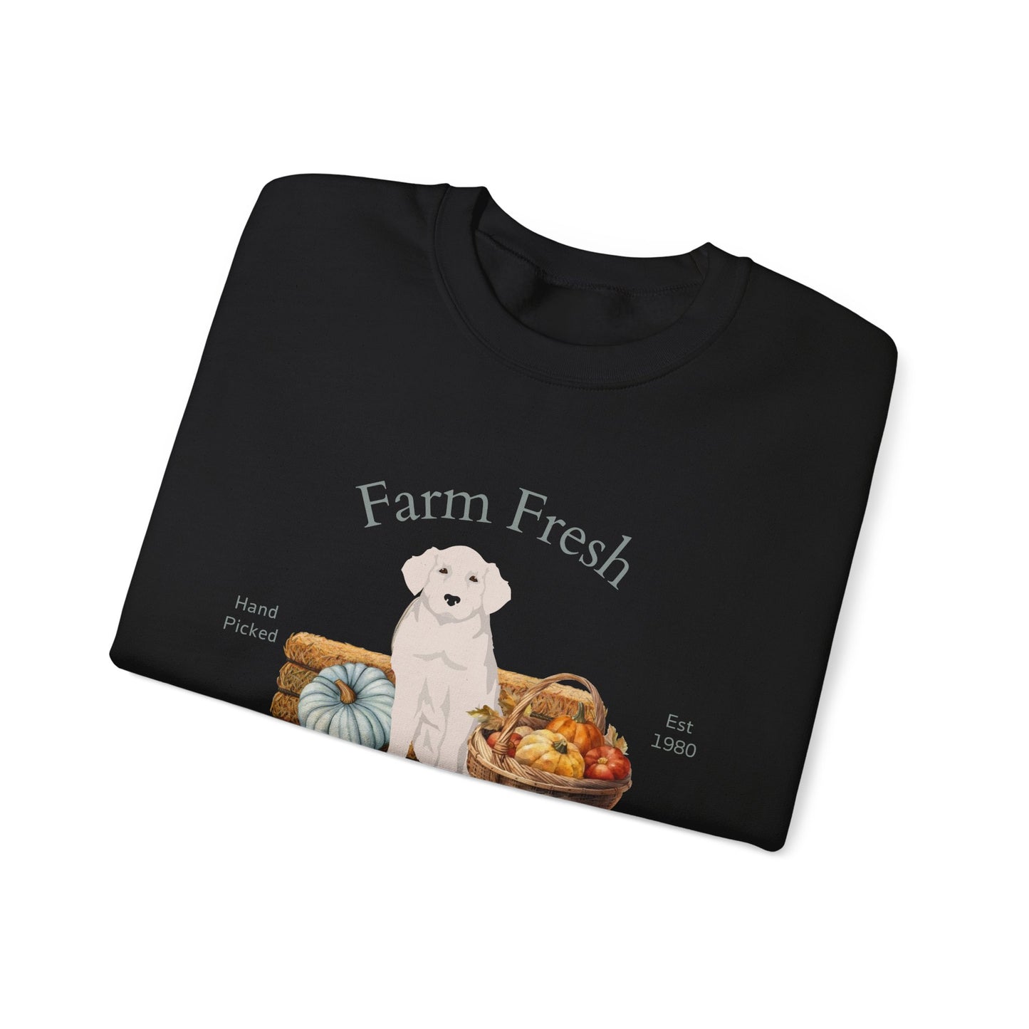 Kuvas Dog Fall Farm Fresh Unisex Heavy Blend Crewneck Sweatshirt
