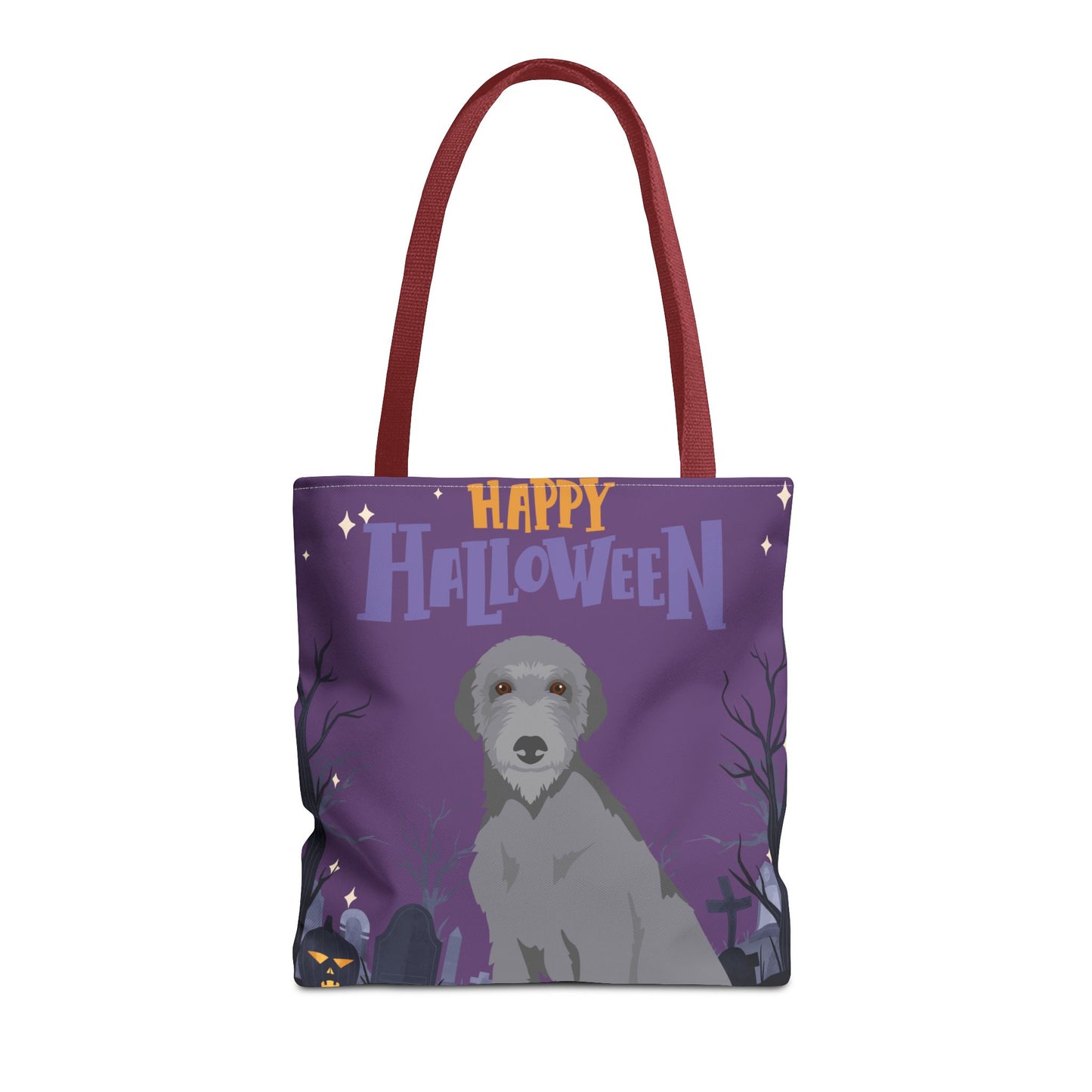 Scottish Deerhound Dog Happy Halloween Tote Bag 16x16