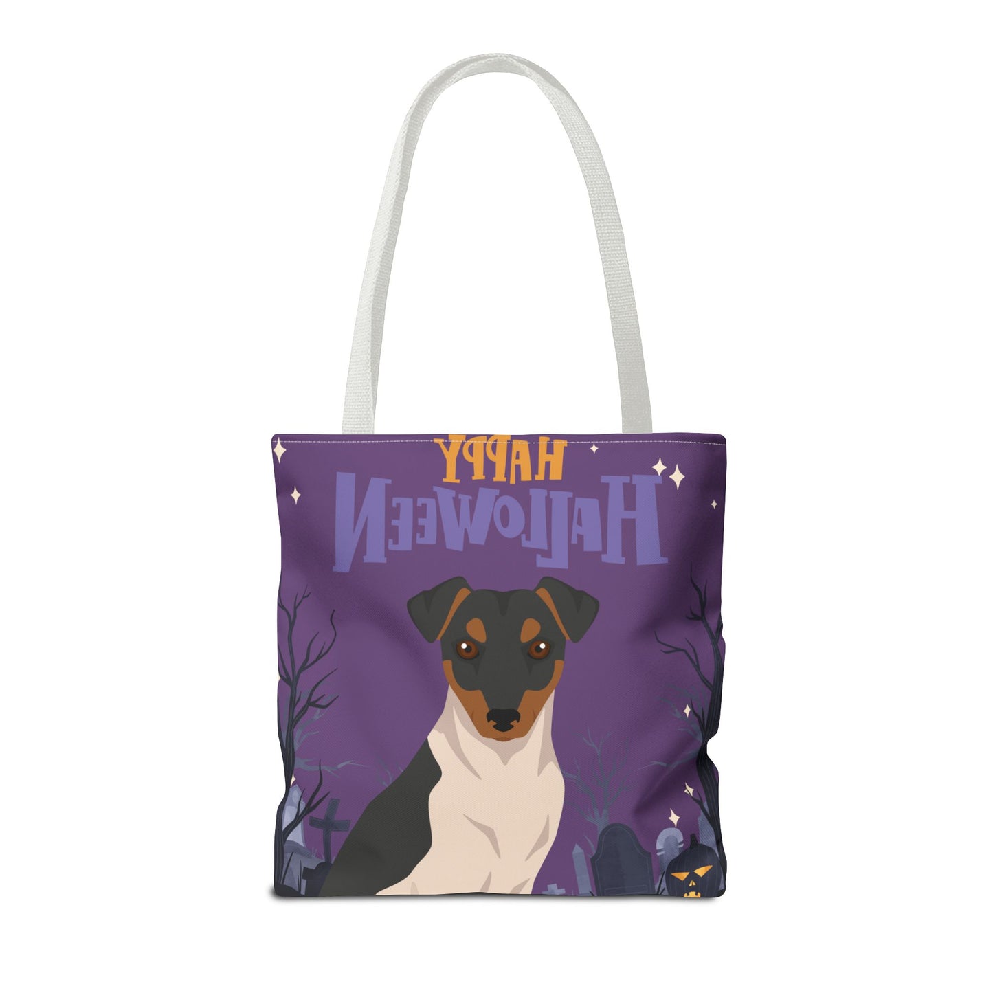 Brazilian Terrier Dog Happy Halloween Tote Bag 16x16