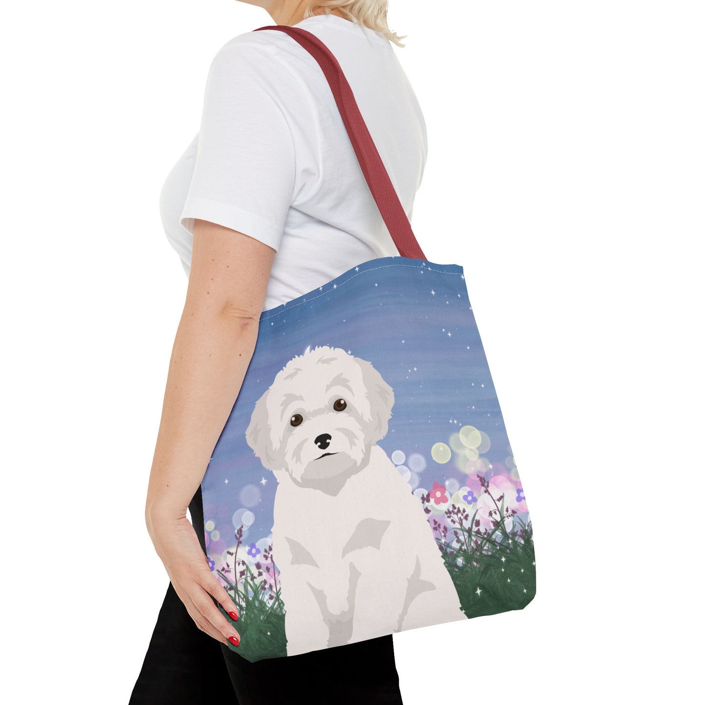 Toy Poodle Dog Tote Bag 16x16