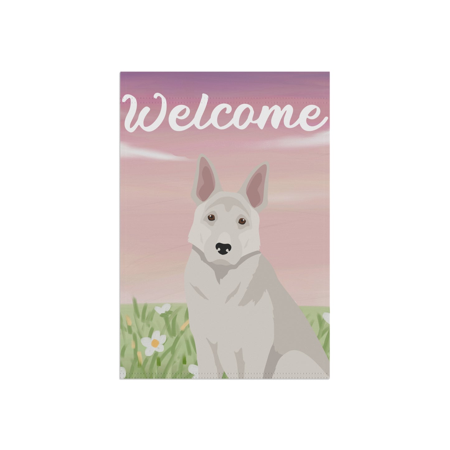 German Shepherd Dog Welcome Garden Flag