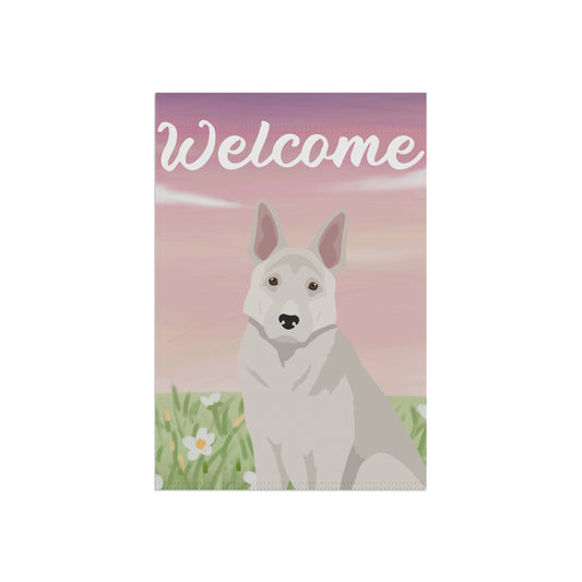 German Shepherd Dog Welcome Garden Flag