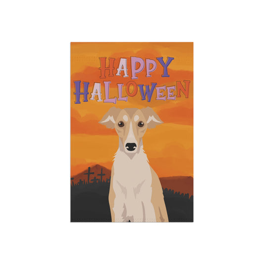 Silken Windhound Dog Halloween Garden Flag