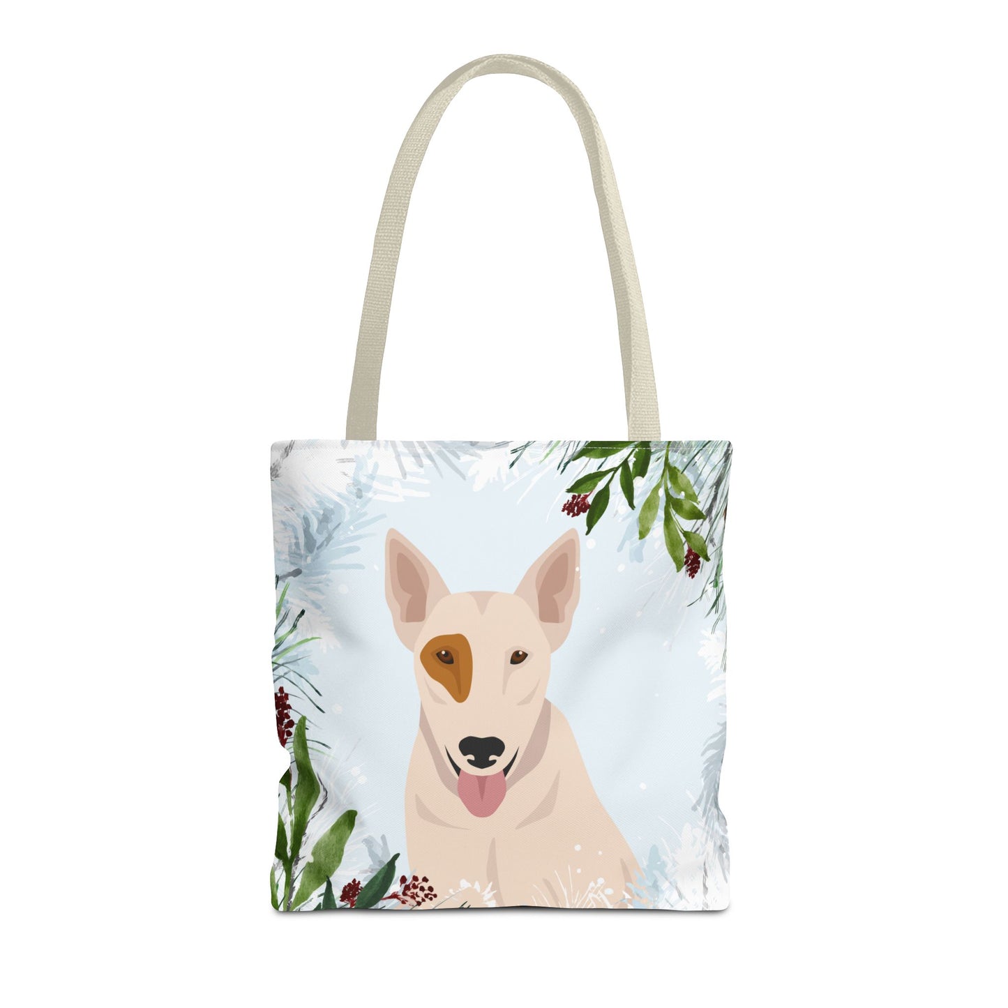 Bull Terrier Dog Christmas Holiday Tote Bag 16x16