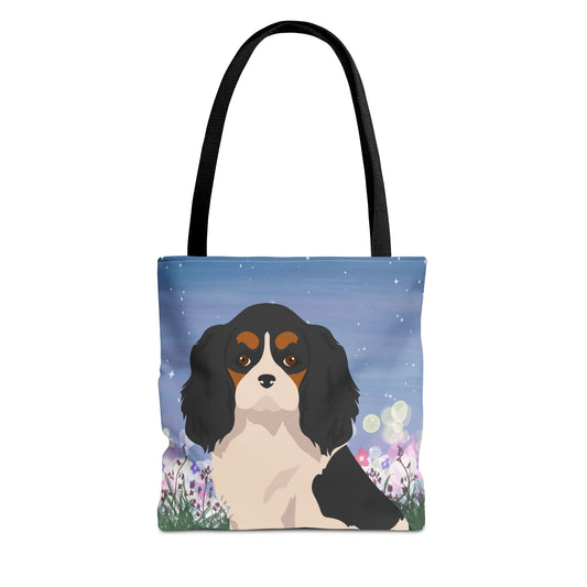 Cavalier King Charles Spaniel Dog Tote Bag 13x13