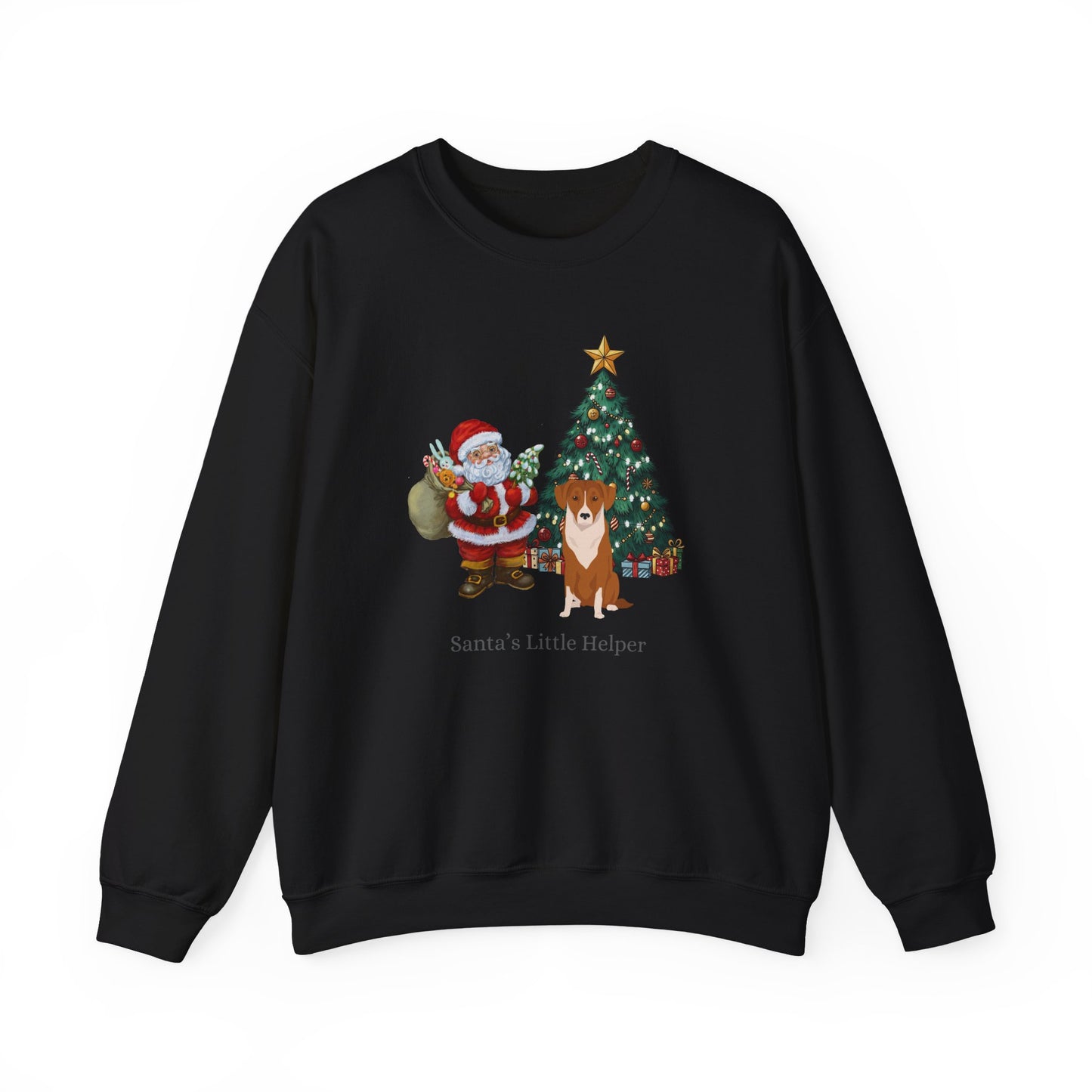 Austrian Pinscher Dog Santa's Little Helper Unisex Heavy Blend Crewneck Sweatshirt