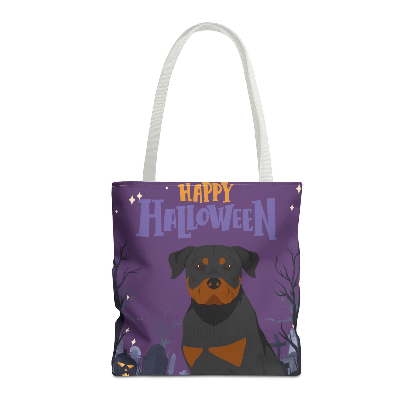 Rottweiler Dog Happy Halloween Tote Bag 16x16
