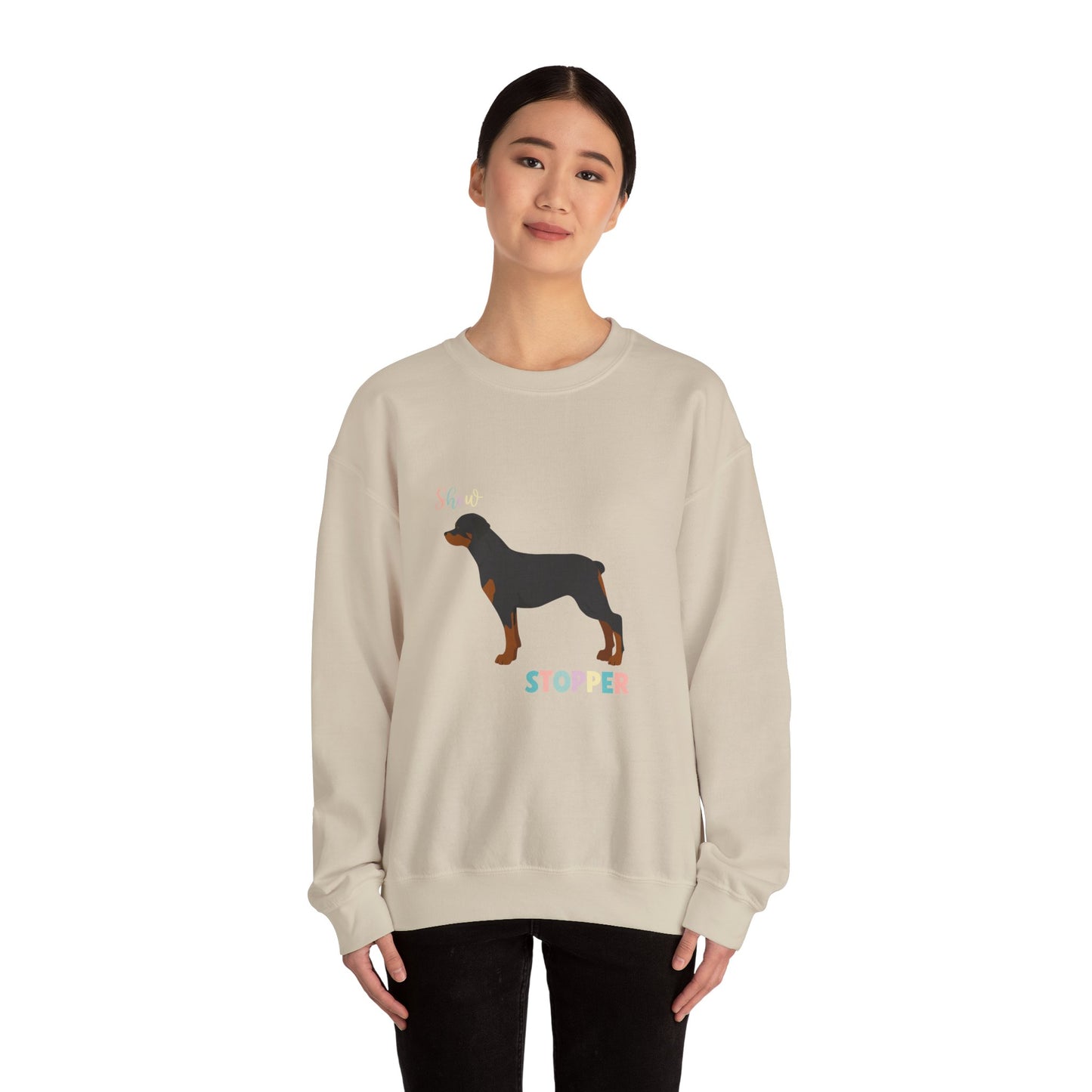 Rottweiler Dog Unisex Heavy Blend Crewneck Sweatshirt
