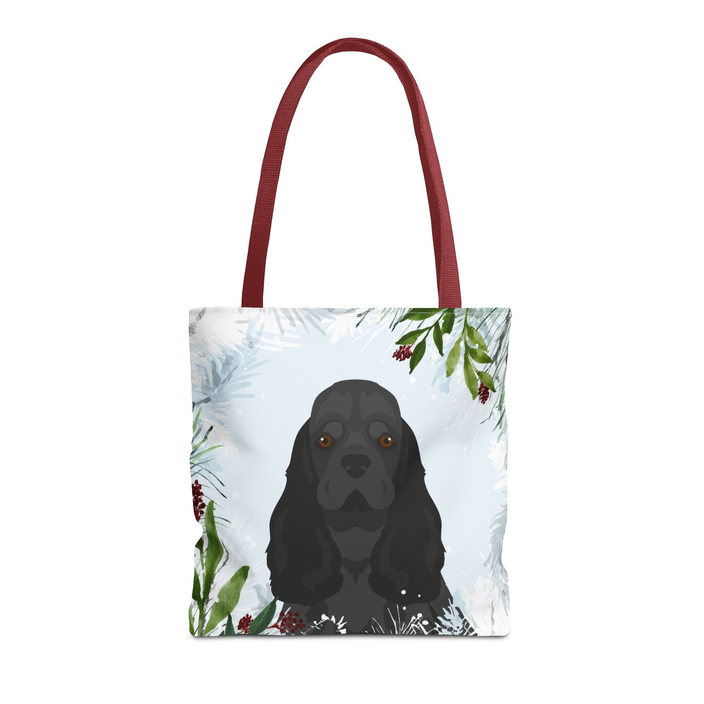 Cocker Spaniel Dog Christmas Holiday Tote Bag 16x16