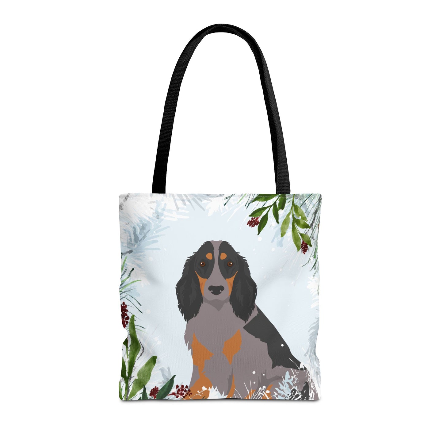 Picardy Spaniel Dog Christmas Holiday Tote Bag 16x16