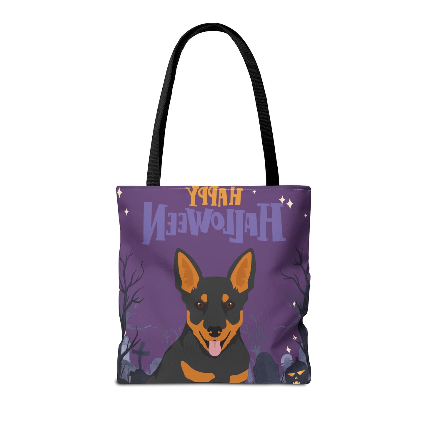 Lancashire Heeler Dog Happy Halloween Tote Bag 16x16