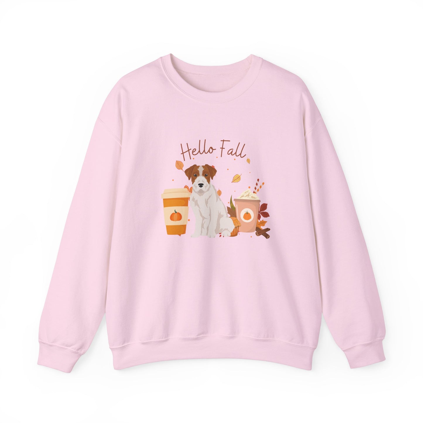Jack Russell Terrier Dog Fall Halloween Unisex Heavy Blend Crewneck Sweatshirt