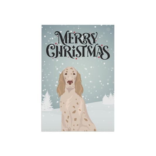 English Setter Dog Garden Flag