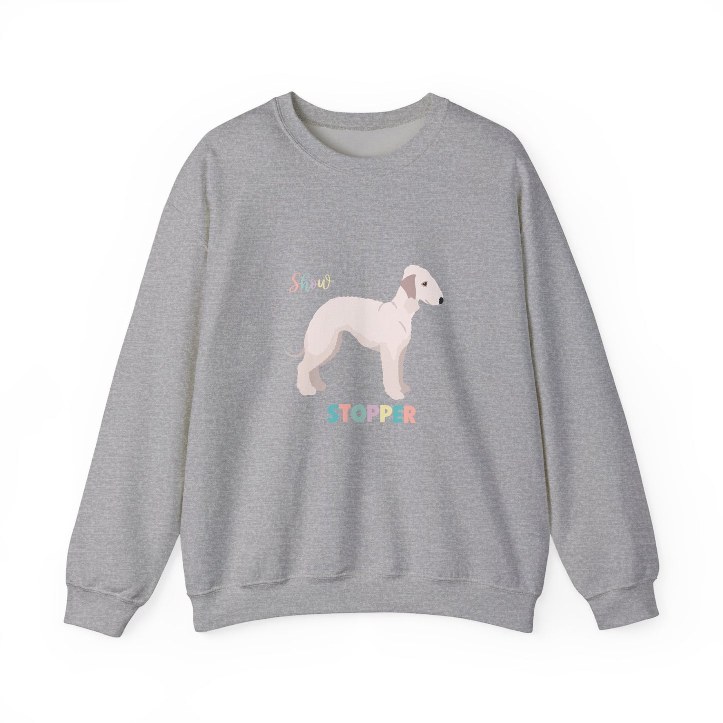 Bedlington Terrier Dog Unisex Heavy Blend Crewneck Sweatshirt