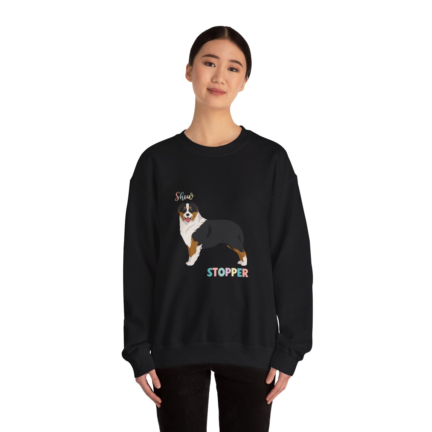 Australian Shepherd Dog Unisex Heavy Blend Crewneck Sweatshirt