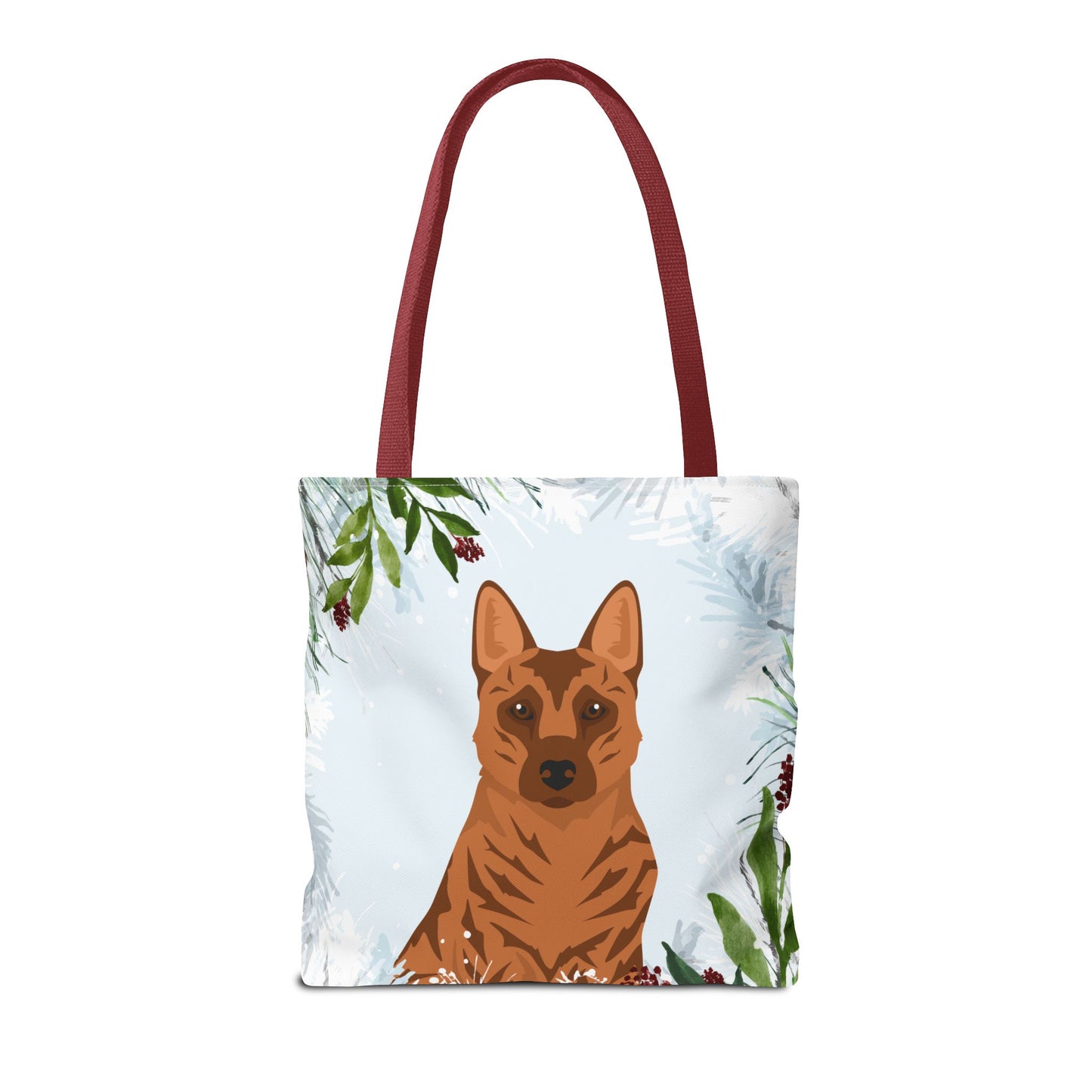 Kai Ken Dog Christmas Holiday Tote Bag 16x16