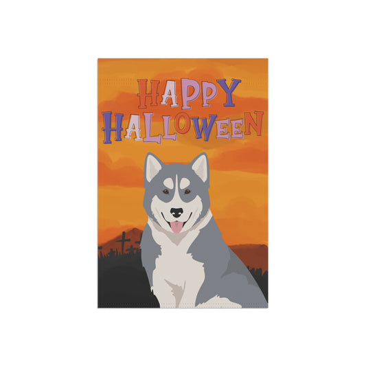 Canadian Inuit Dog Dog Halloween Garden Flag