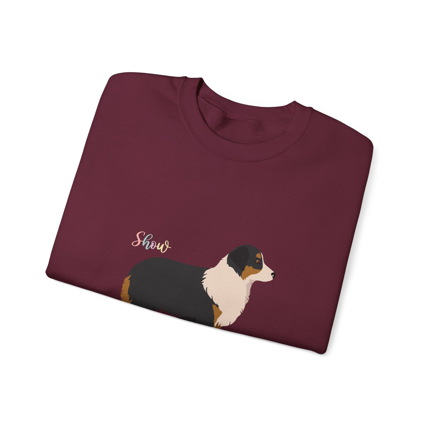 Miniature American Shepherd Dog Unisex Heavy Blend Crewneck Sweatshirt
