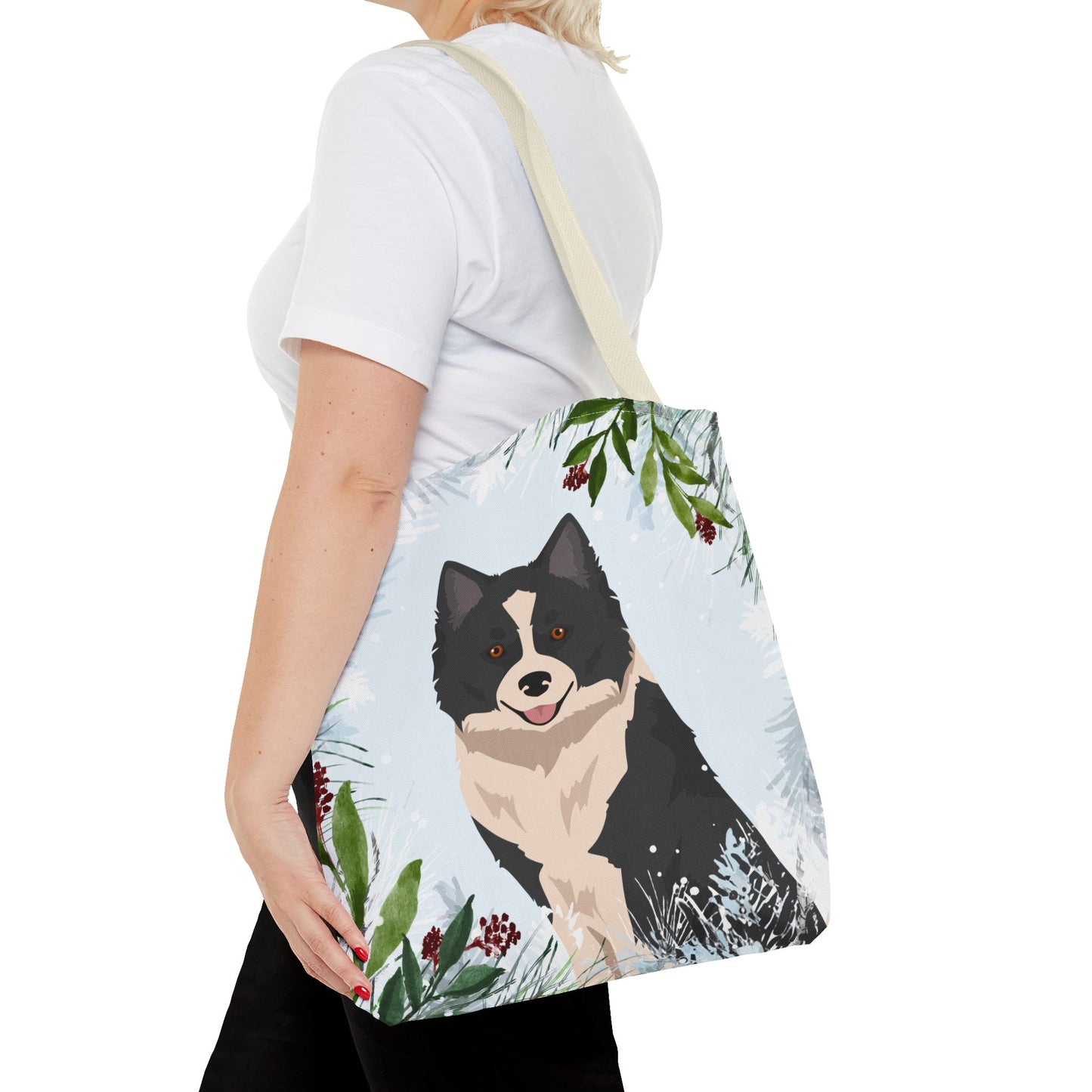 Nenets Herding Laika Dog Christmas Holiday Tote Bag 16x16