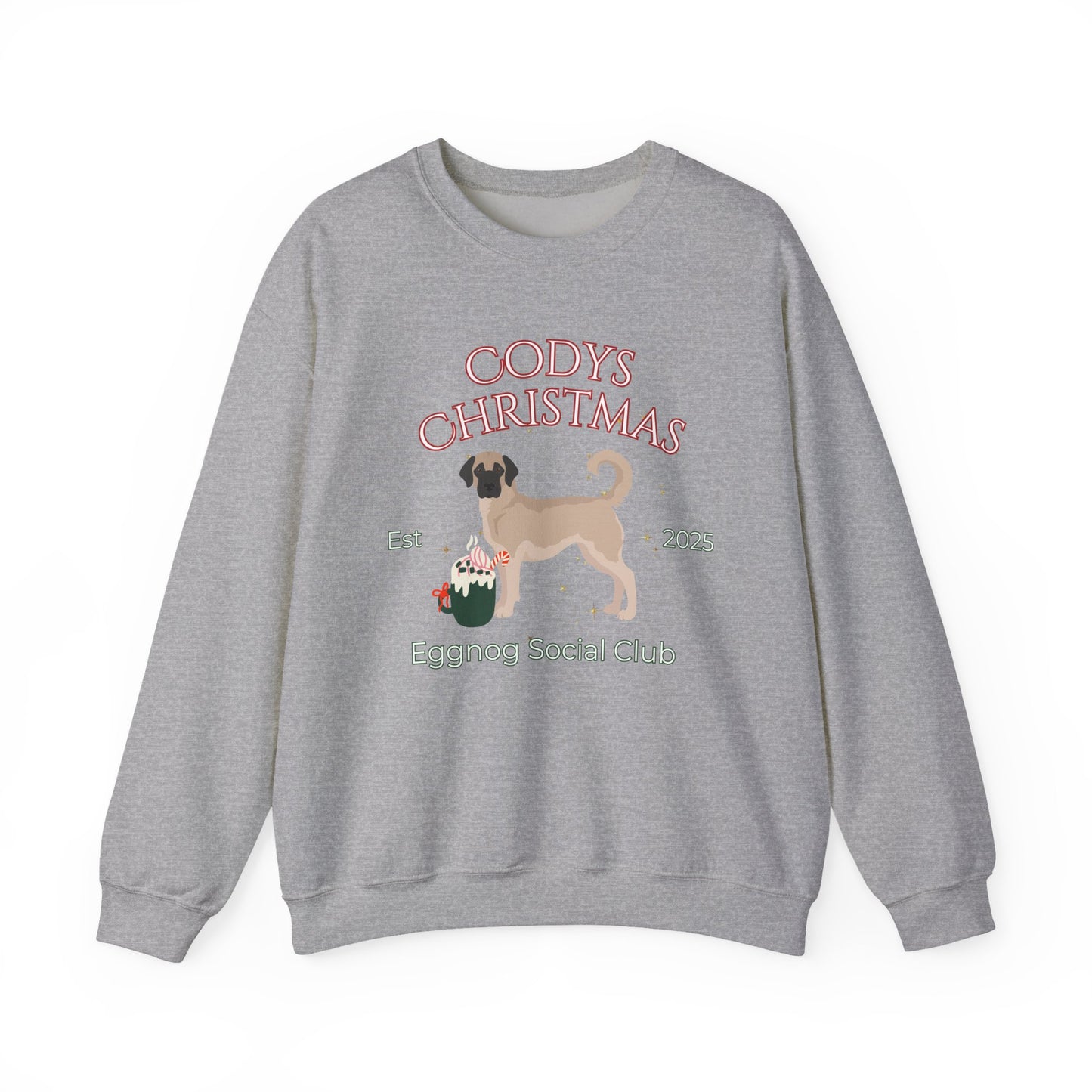 Anatolian Shepherd Dog Dog Christmas Social Club Unisex Heavy Blend Crewneck Sweatshirt Custom Name