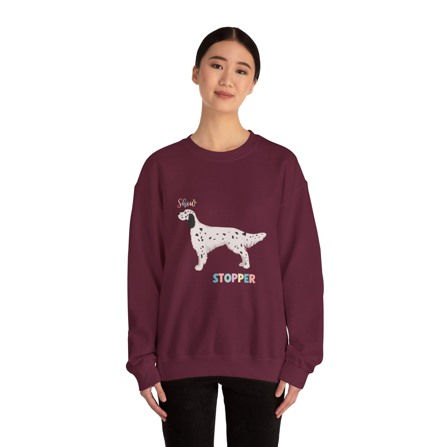 English Setter Dog Unisex Heavy Blend Crewneck Sweatshirt