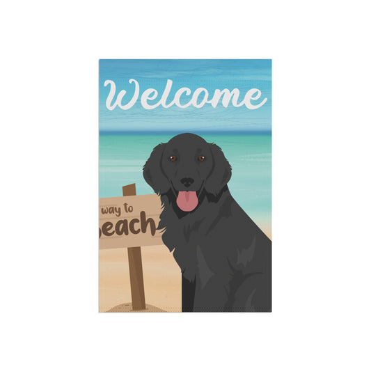 Flat Coated Retriever Dog Garden Flag