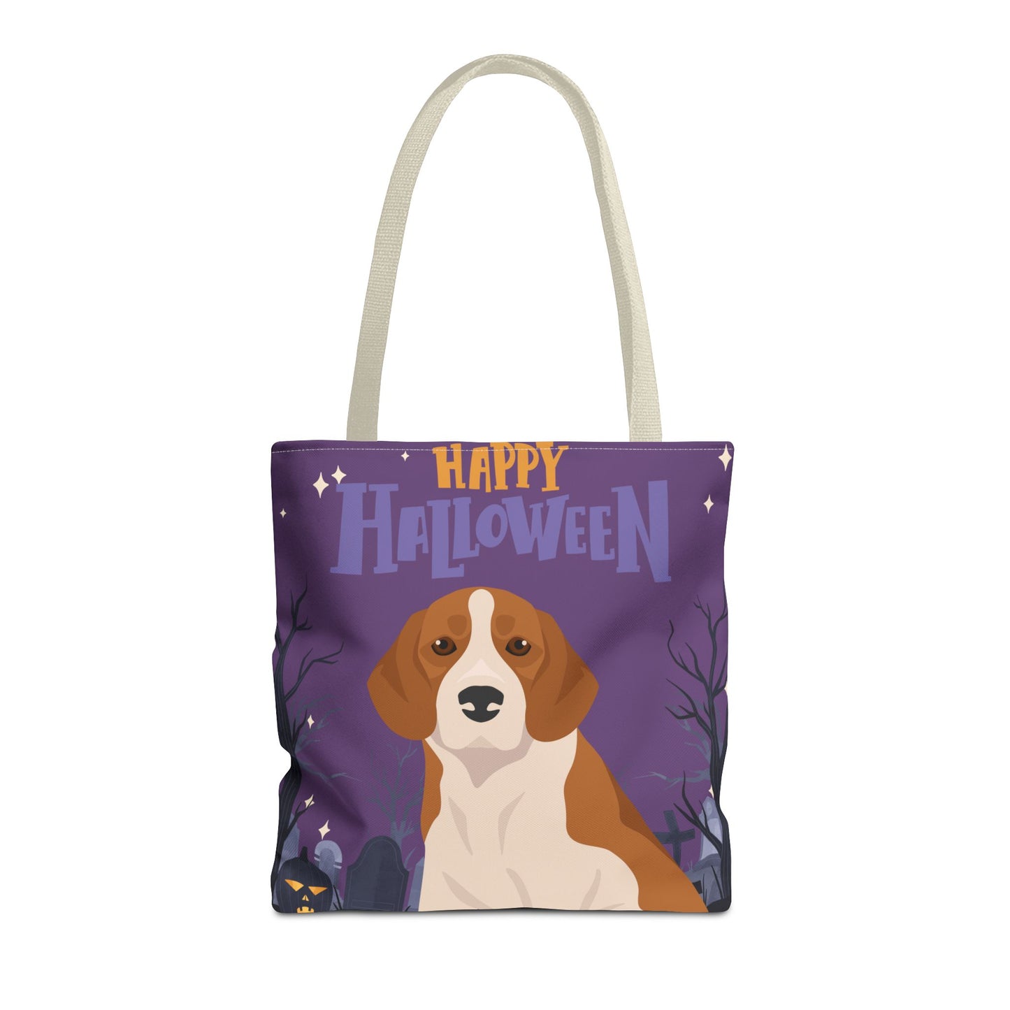 Beagle Dog Happy Halloween Tote Bag 16x16