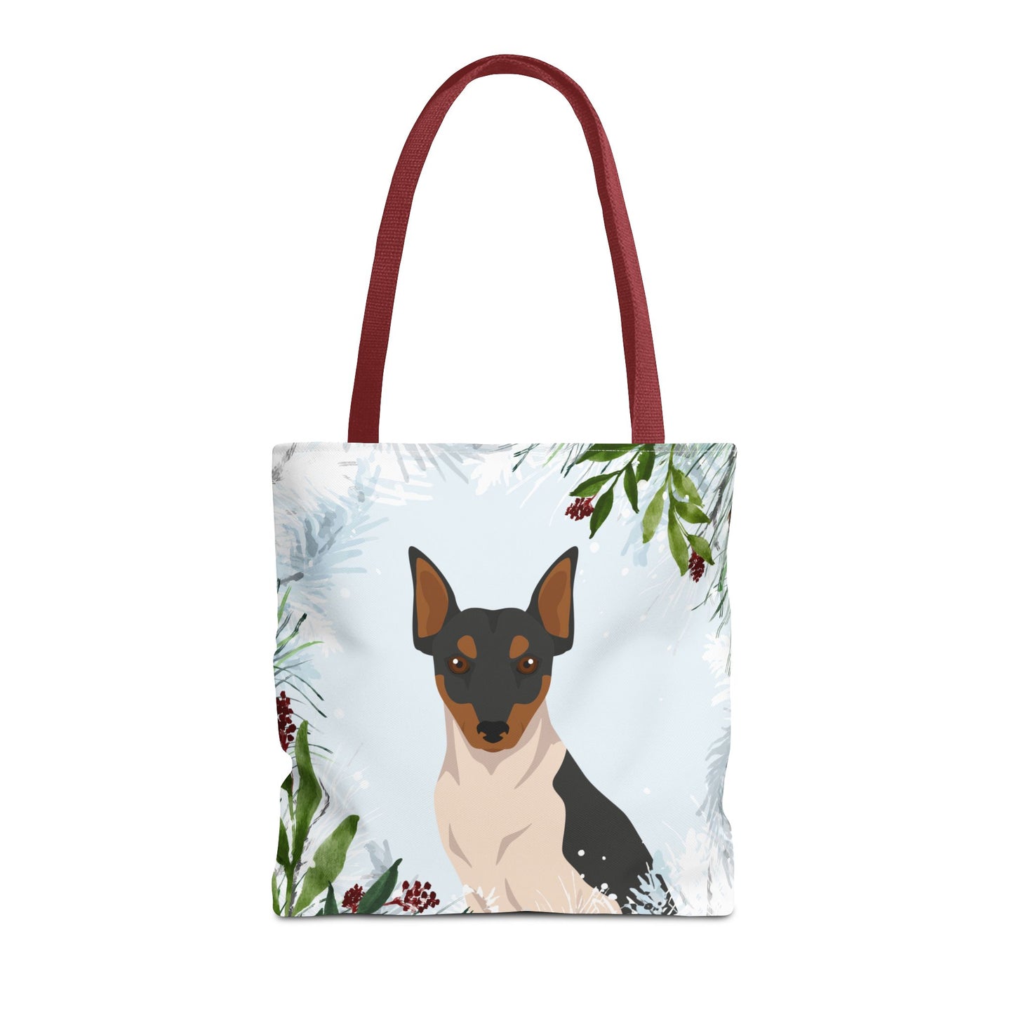Brazillian Terrier Dog Christmas Holiday Tote Bag 16x16