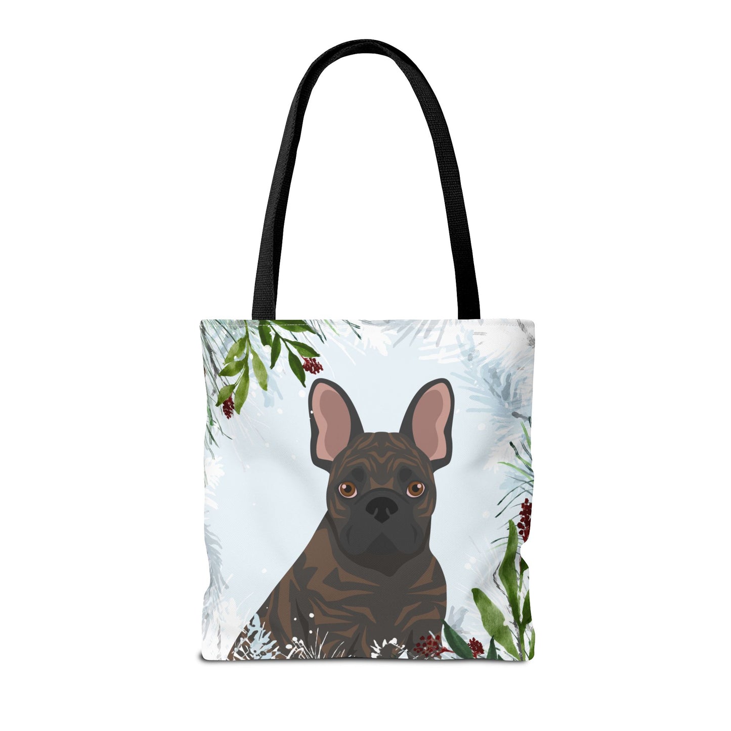 French Bulldog Dog Christmas Holiday Tote Bag 16x16