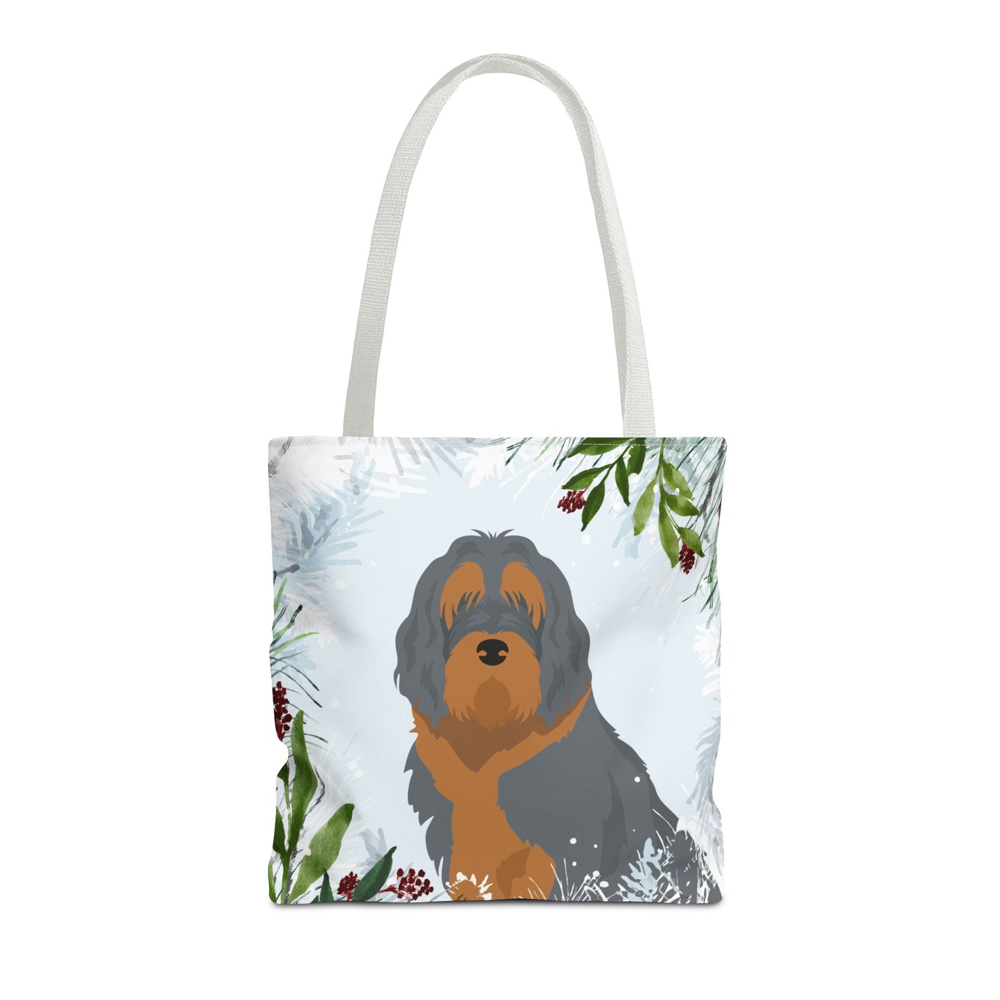 Otterhound Dog Christmas Holiday Tote Bag 16x16