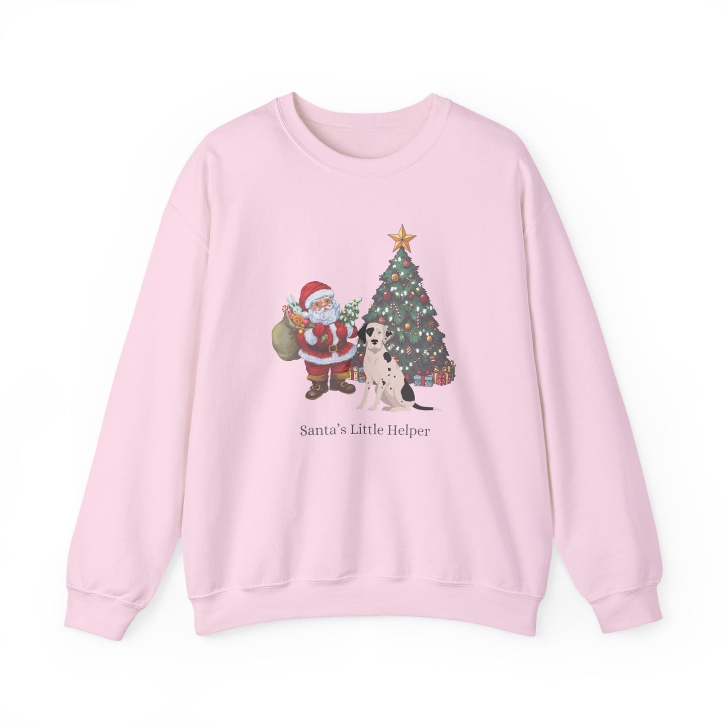 Catahoula Leopard Dog Dog Santa's Little Helper Unisex Heavy Blend Crewneck Sweatshirt