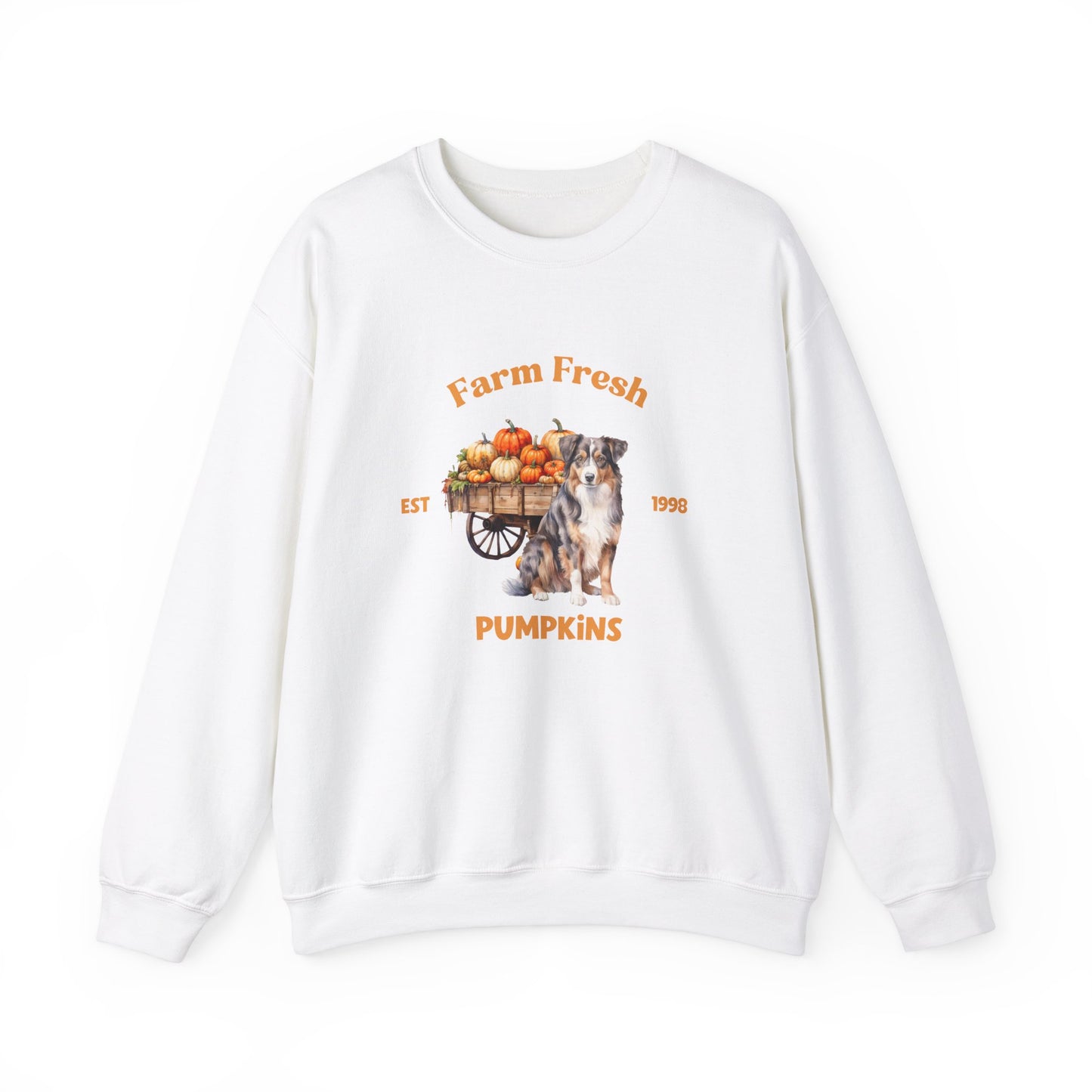 Australian Shepherd Dog Fall Unisex Heavy Blend Crewneck Sweatshirt