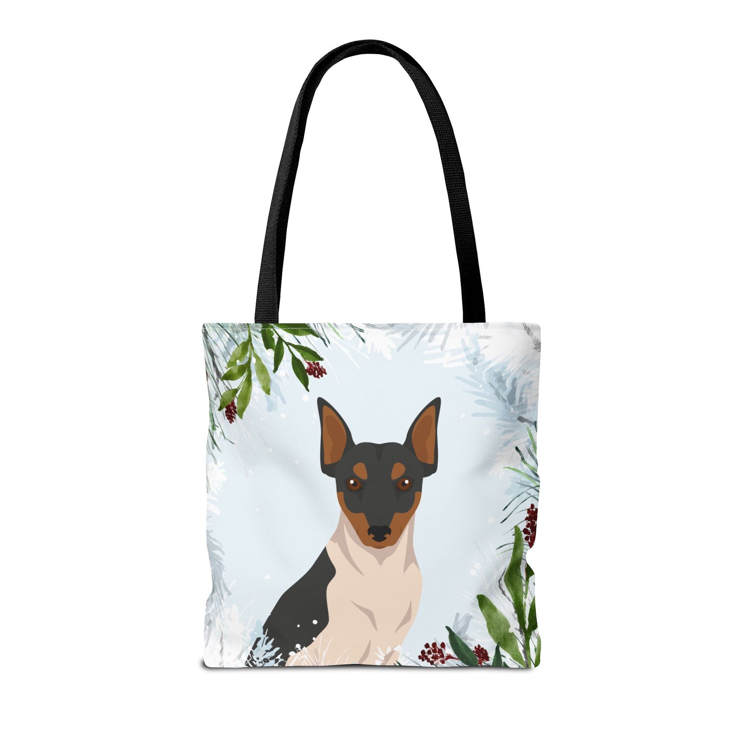 Brazillian Terrier Dog Christmas Holiday Tote Bag 16x16