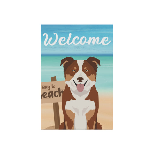 Border Collie Dog Garden Flag